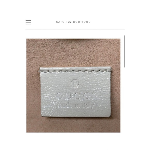 Gucci Rajah Large White Leather Chain Tote - Picture 10 of 10